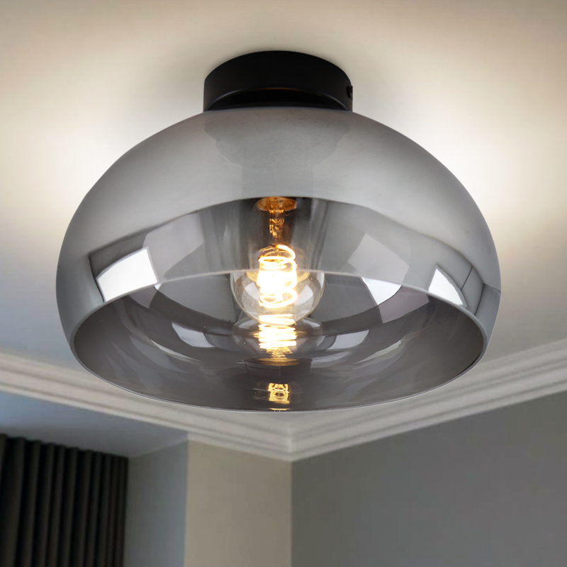 Lampe plafond grise moderne, Arif