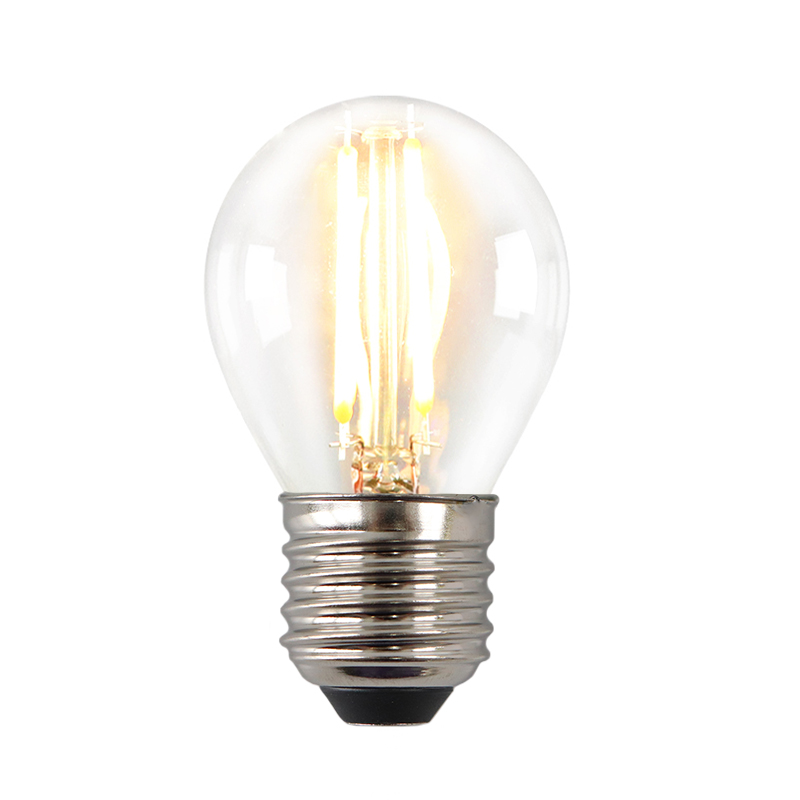 Olucia ampoule filament E27 gradable Melchis, P45, 4W, 2700K