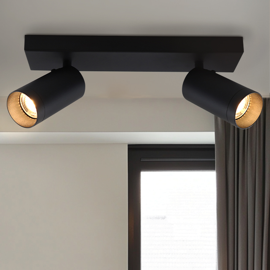 Spot plafond noir moderne, Nadi