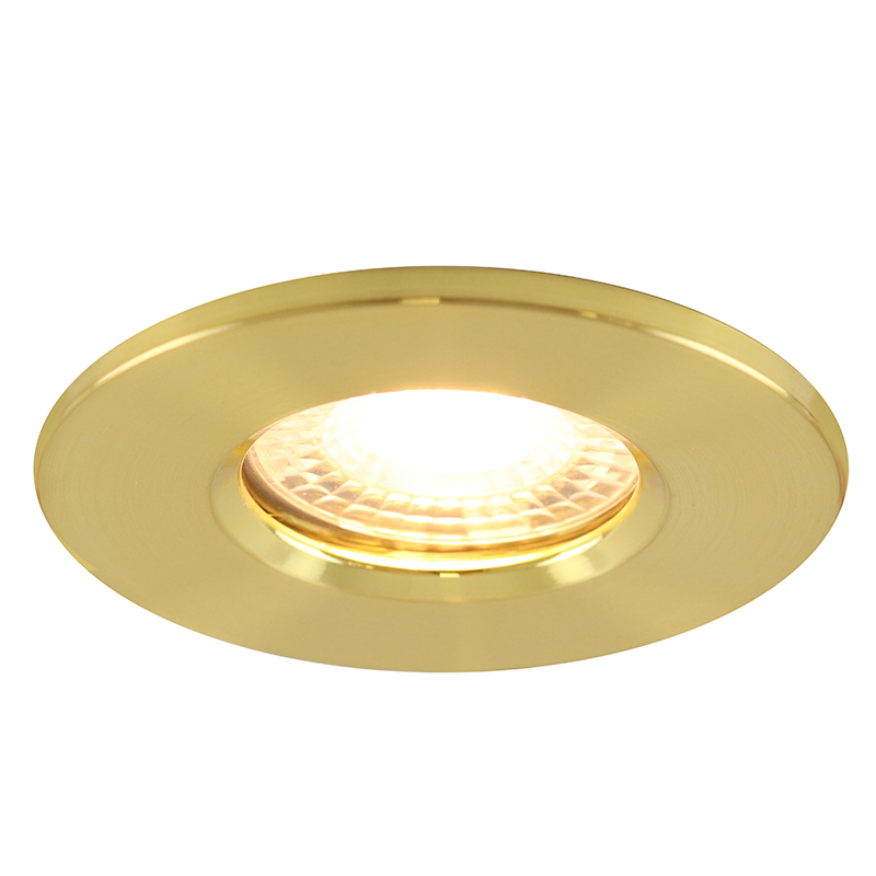 Spot encastré salle de bain laiton moderne, Jule, IP65
