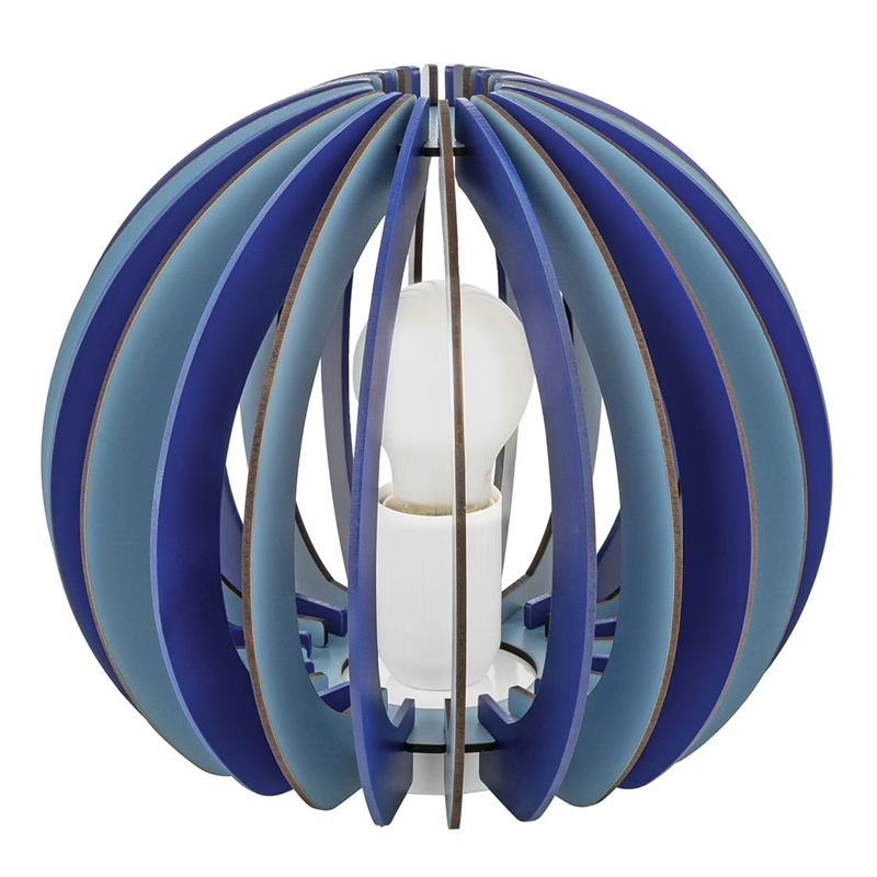Lampe de table pour enfants bleue en bois, Babette