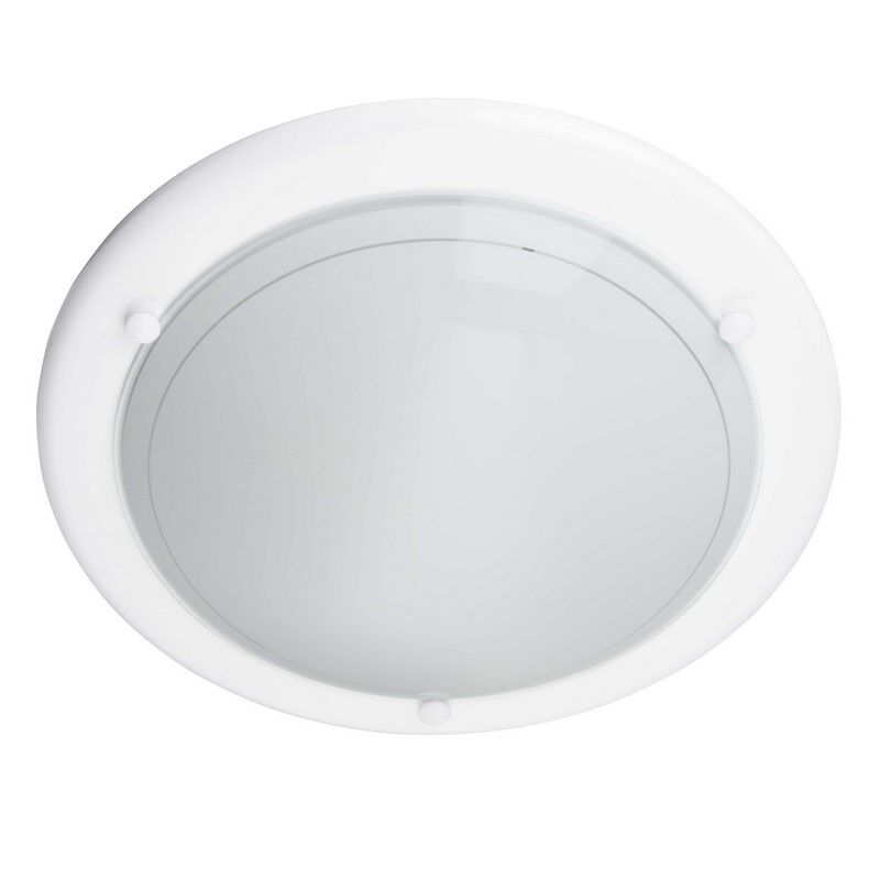 Plafonnier blanc en verre, Angely