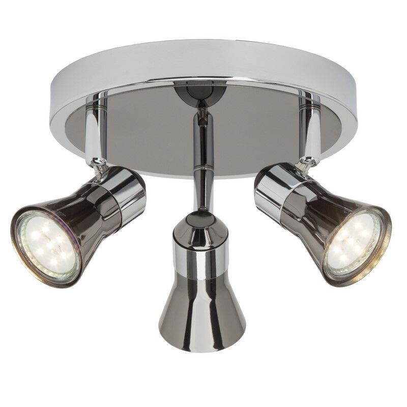 Spot plafond chromé en métal, Levijn