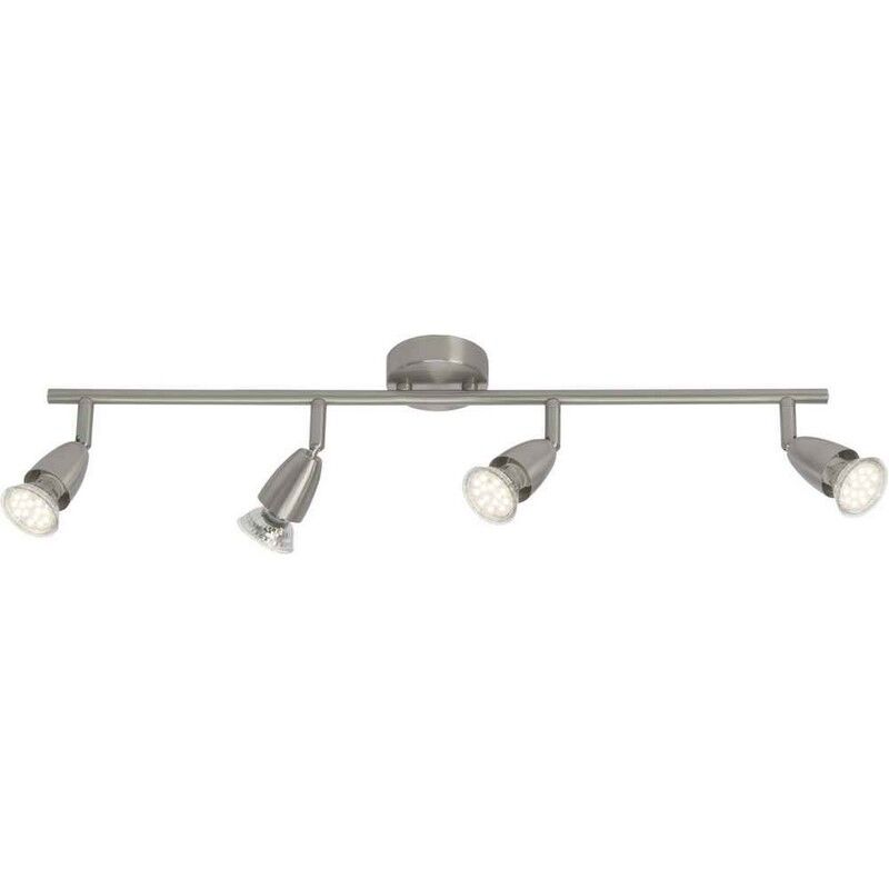 Plafonnier chromé en métal, Keysha, 3W, 3000K LED