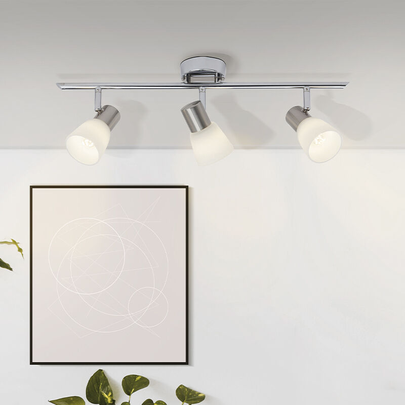 Spot plafond chromé en métal, Ziyana, 4W, 2700K LED