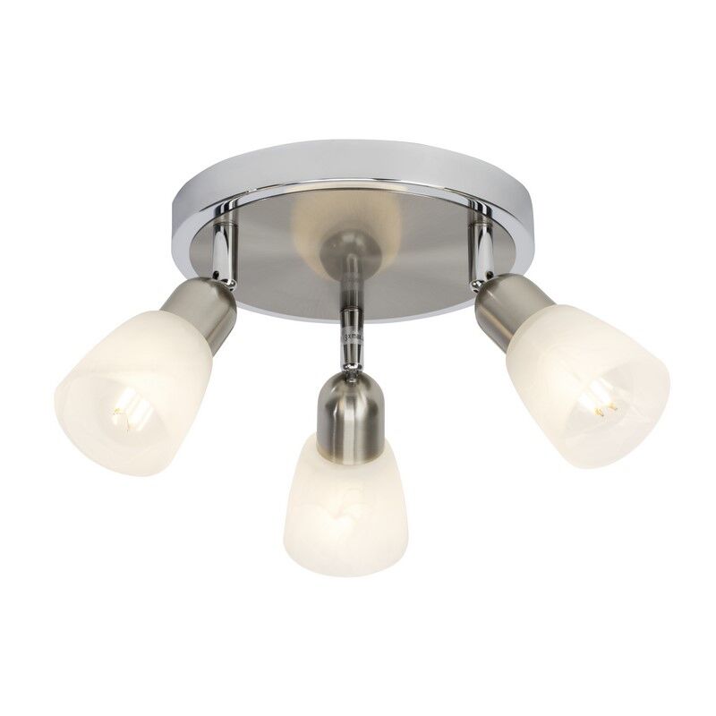 Spot plafond chromé en métal, Lats