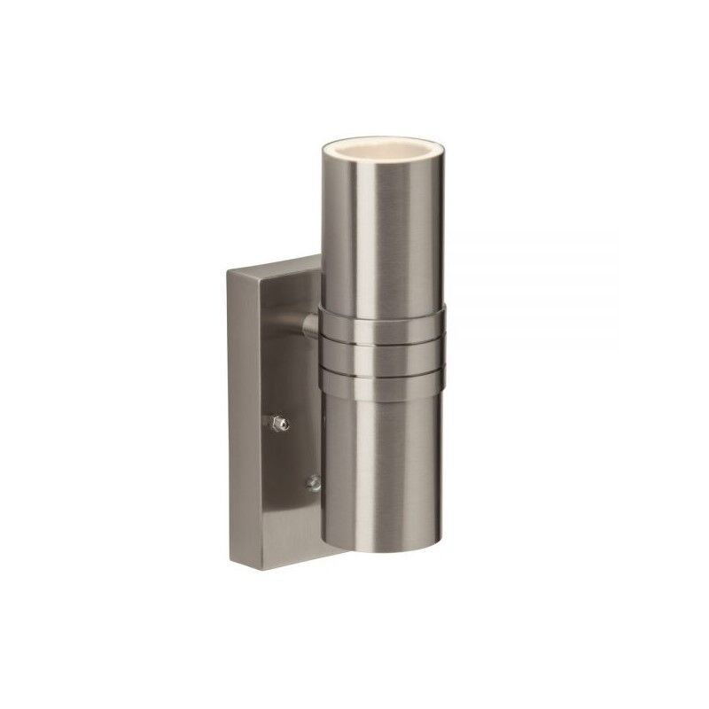 Applique extérieur avec capteur crépusculaire chromée moderne, Jaycie, 2,5W, 3000K LED, IP44