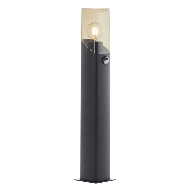 Lampadaire extérieur avec détecteur de mouvement gris moderne, Klasina, IP44