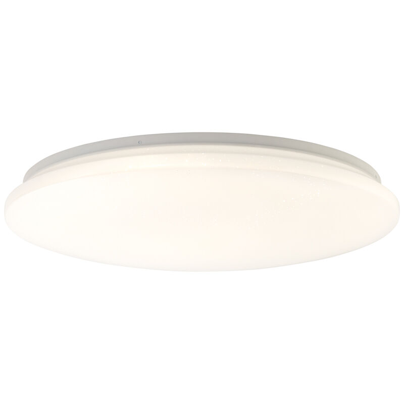 Lampe plafond blanche en plastique, Julie, 36W, couleur réglable LED, avec télécommande