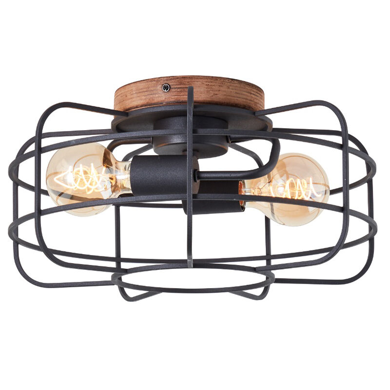 Plafonnier en bois noir, Taede