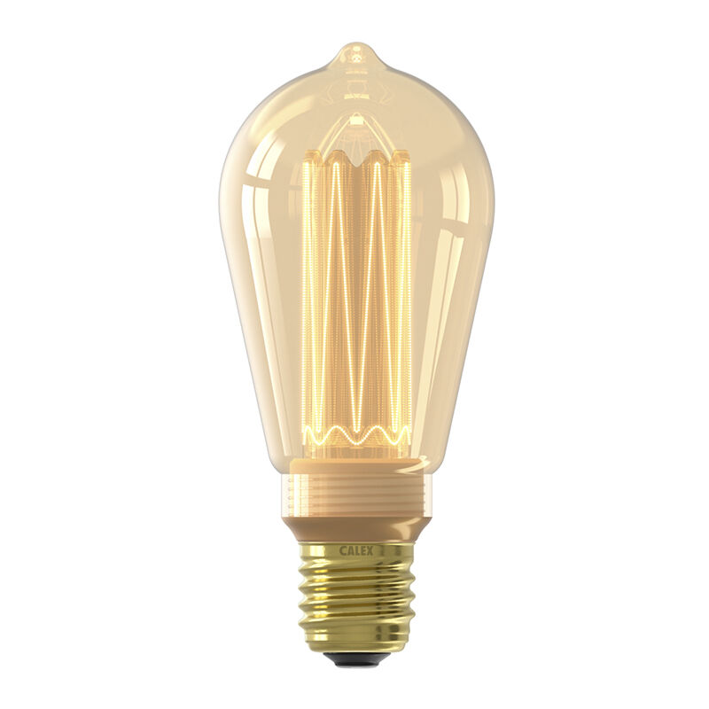 Calex ampoule LED Edison E27 gradable ambre, 3,5W, 1800K