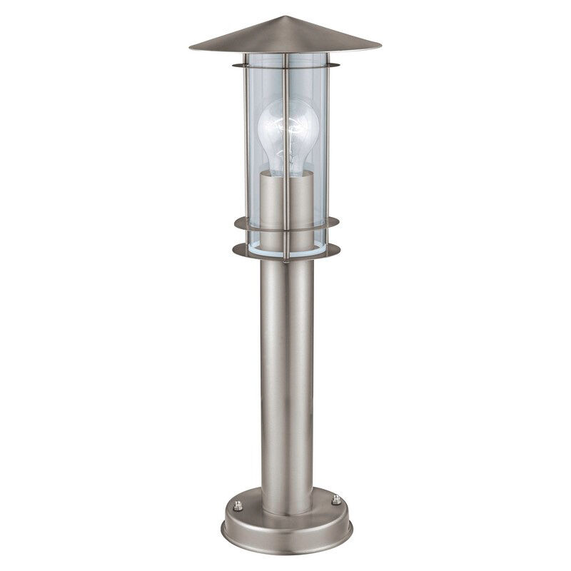 Luminaire extérieur argenté en acier inoxydable, Arabella, IP44
