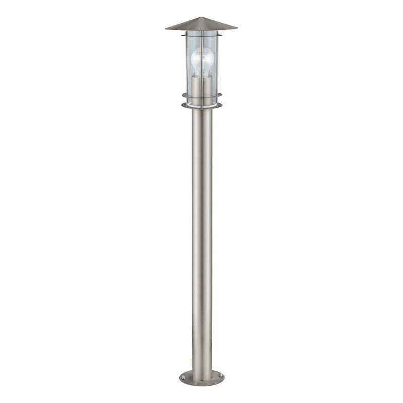 Luminaire extérieur argenté en acier inoxydable, Arabella, IP44