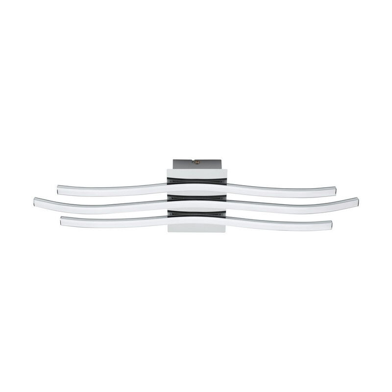 Plafonnier chromé en plastique, Therese, 26W, 3000K LED