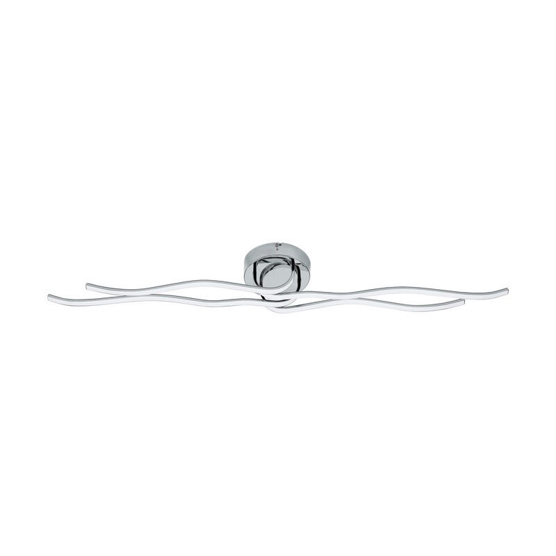 Plafonnier chromé en plastique, Therese, 40W, 3000K LED