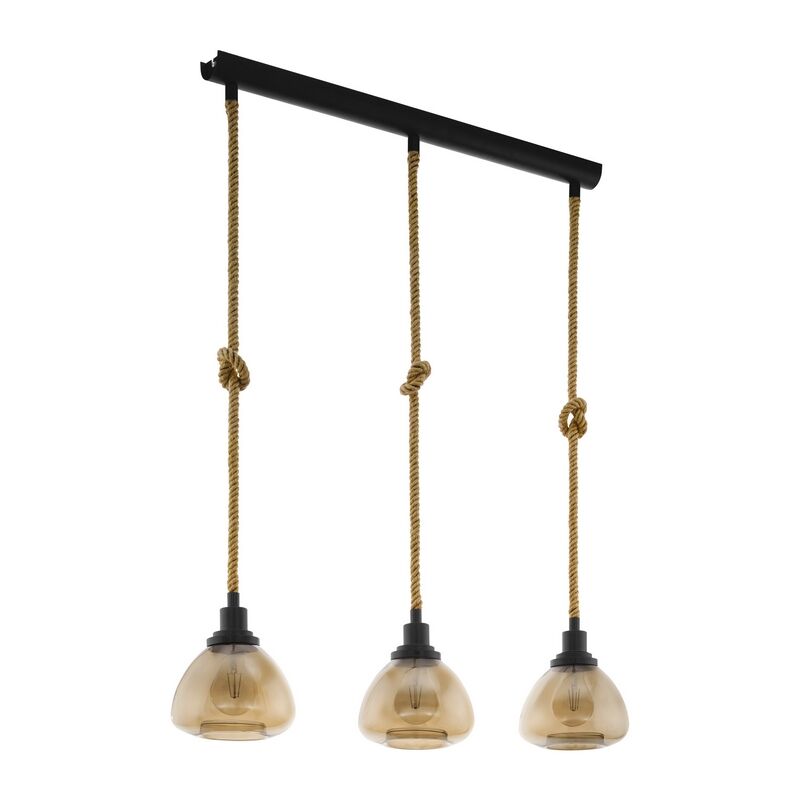 Suspension noire en acier, Simeon