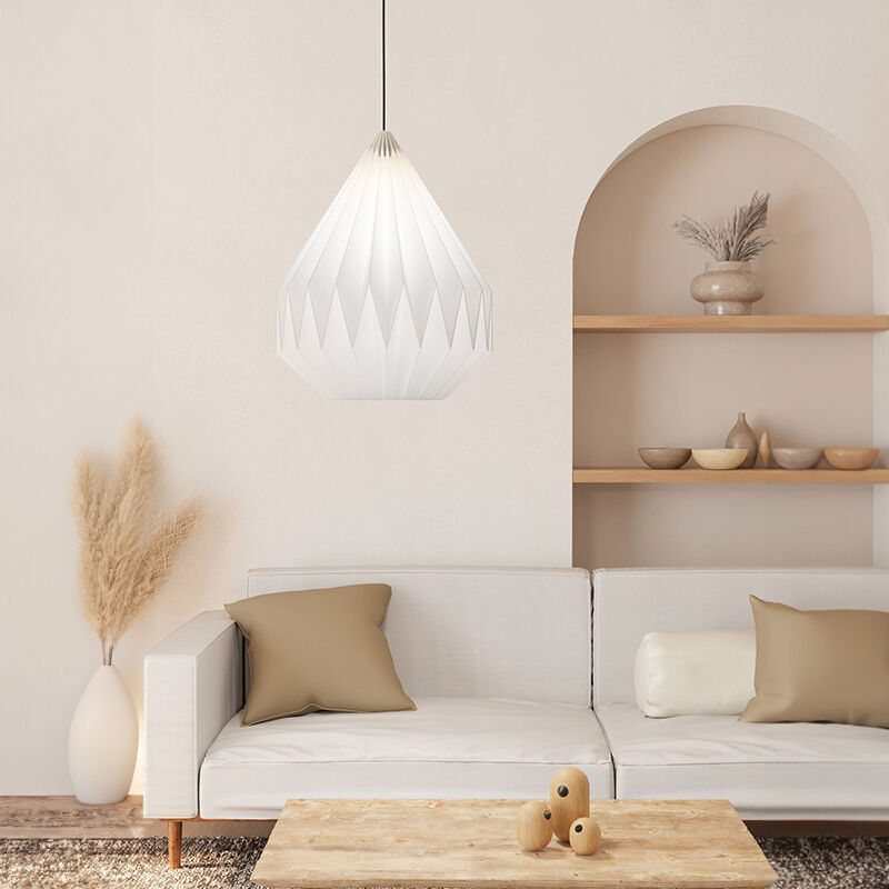 Suspension en papier blanche, Leco