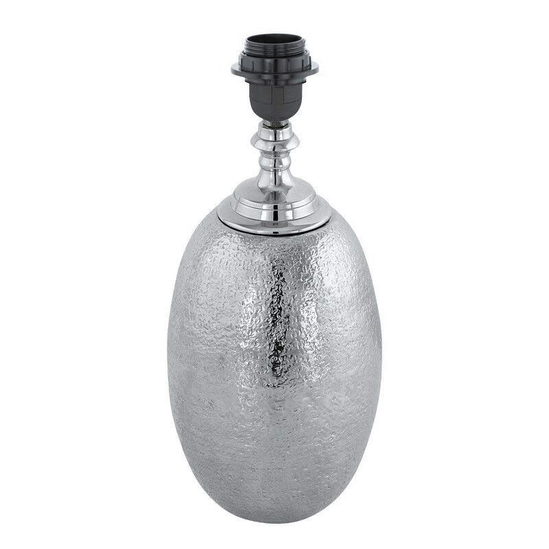 Lampe de table sans abat-jour nickel en aluminium, Abdel, avec interrupteur