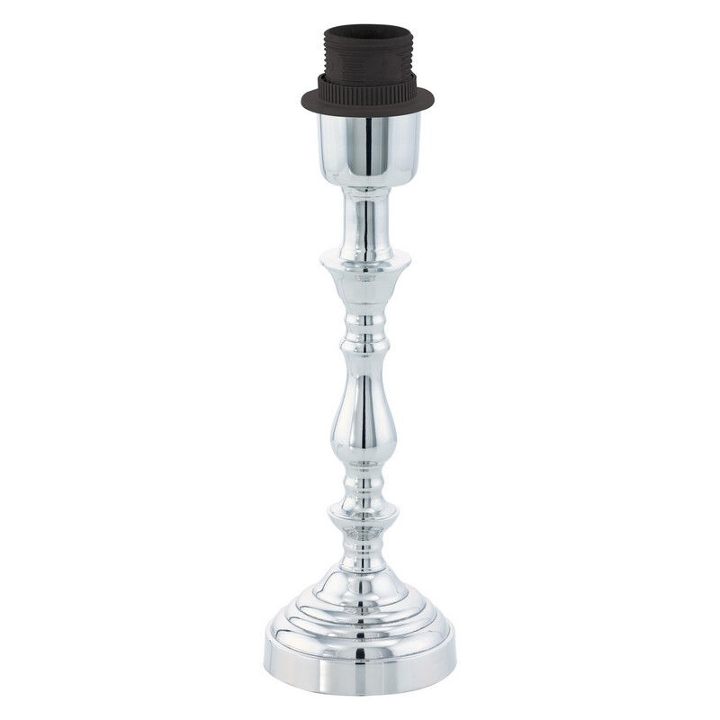 Lampe de table sans abat-jour chromée en métal, Mason, avec interrupteur