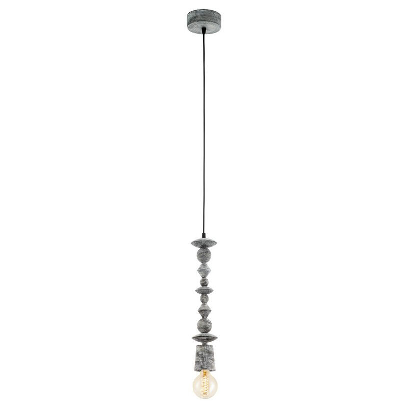 Suspension en bois noire, Abel