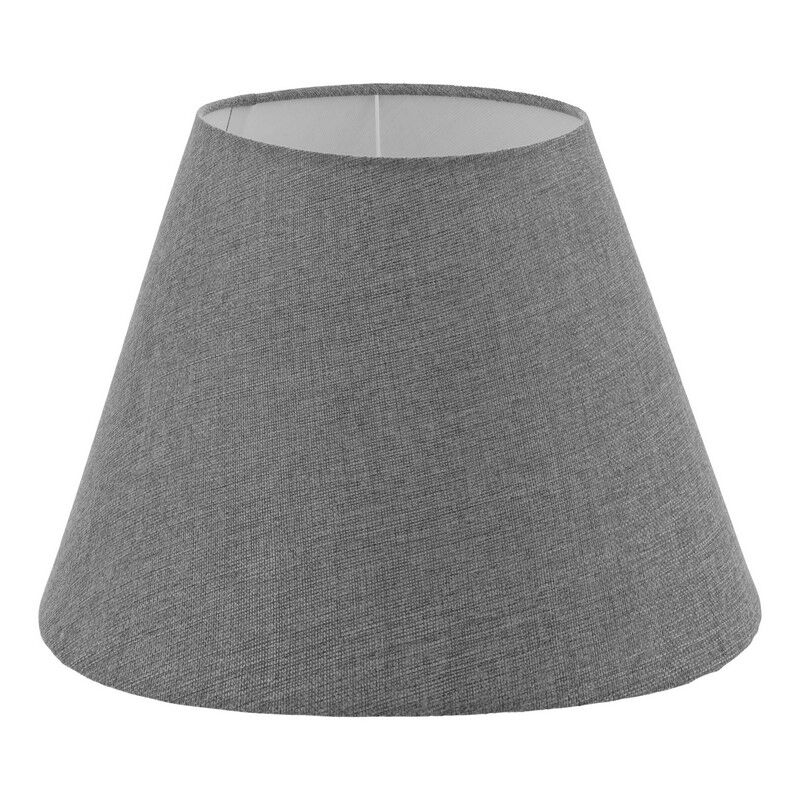 Abat-jour gris Noah, tissu