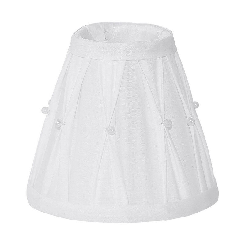 Abat-jour blanc Noah, tissu, rural