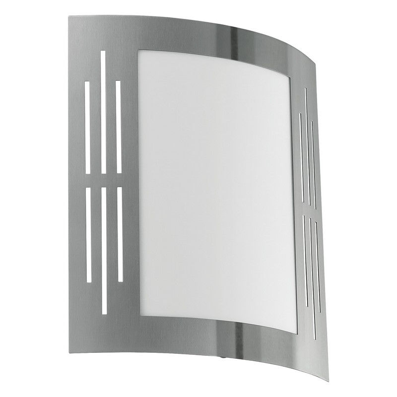 Luminaire extérieur argenté en plastique, Elyana, IP44