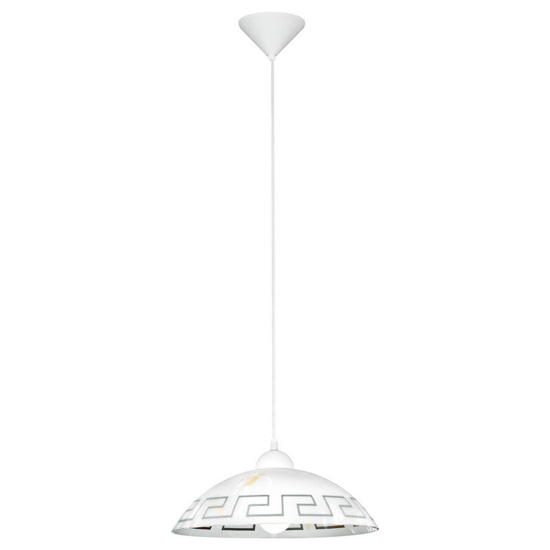 Suspension blanche en verre, Kaj
