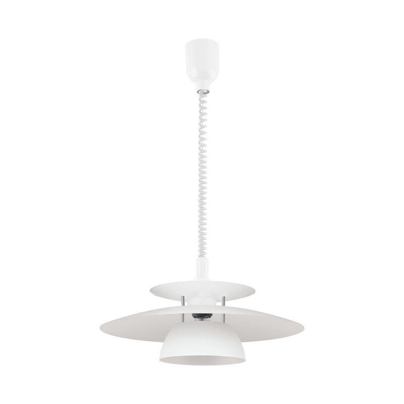 Suspension blanche en acier, Lariana
