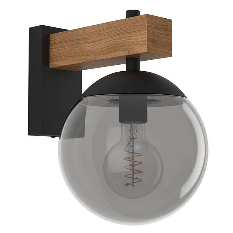 Luminaire extérieur gris en verre, Boris, IP44