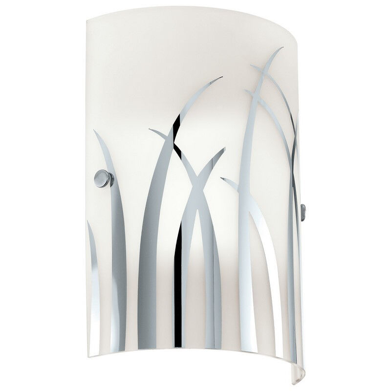Applique murale blanche en verre, Ilyas