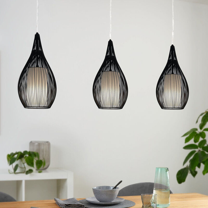 Suspension noire en verre, Maritima