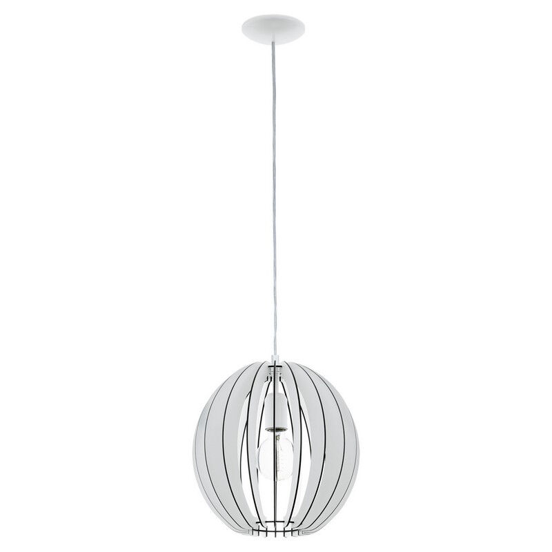 Suspension blanche en bois, Bergama