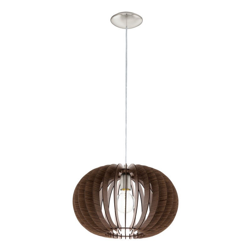 Suspension marronne en bois, Kiran