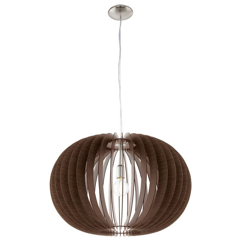 Suspension marronne en bois, Kiran