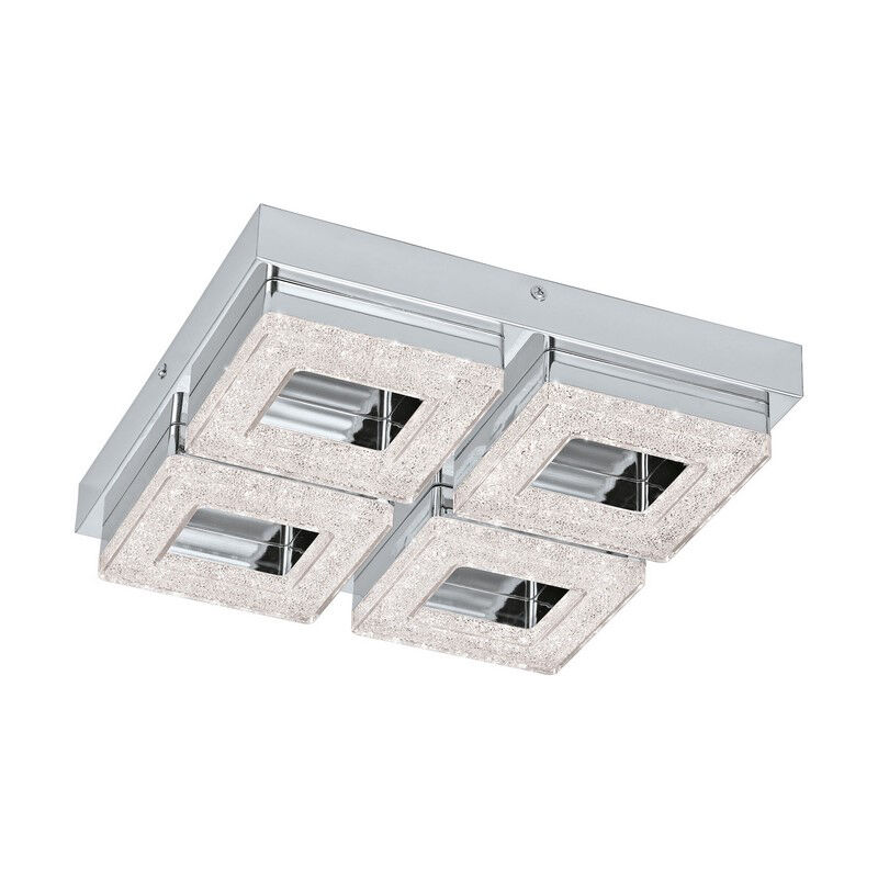 Applique murale chromée en plastique, Arjo, 4W, 3000K LED