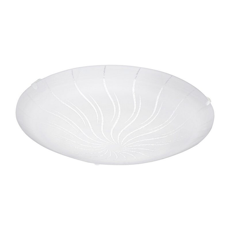 Plafonnier blanc en verre, Bennet, 11W, 3000K LED