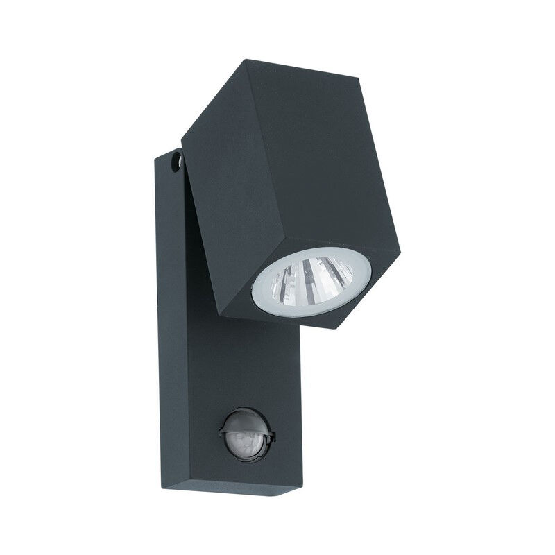 Applique extérieur avec détecteur de mouvement anthracite en aluminium, Davey, IP44