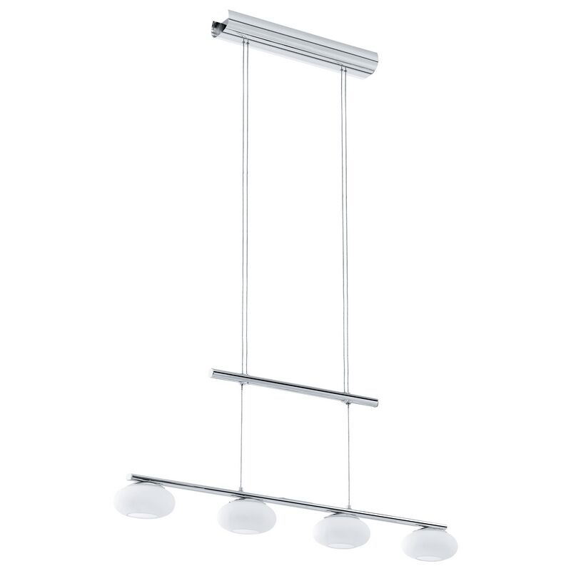 Suspension chromée en acier, Frederico, 4W, 3000K LED