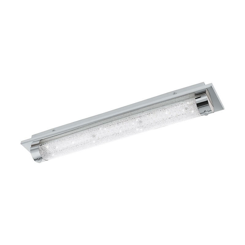 Plafonnier chromé en verre, Iris, 19W, 4000K LED, IP44