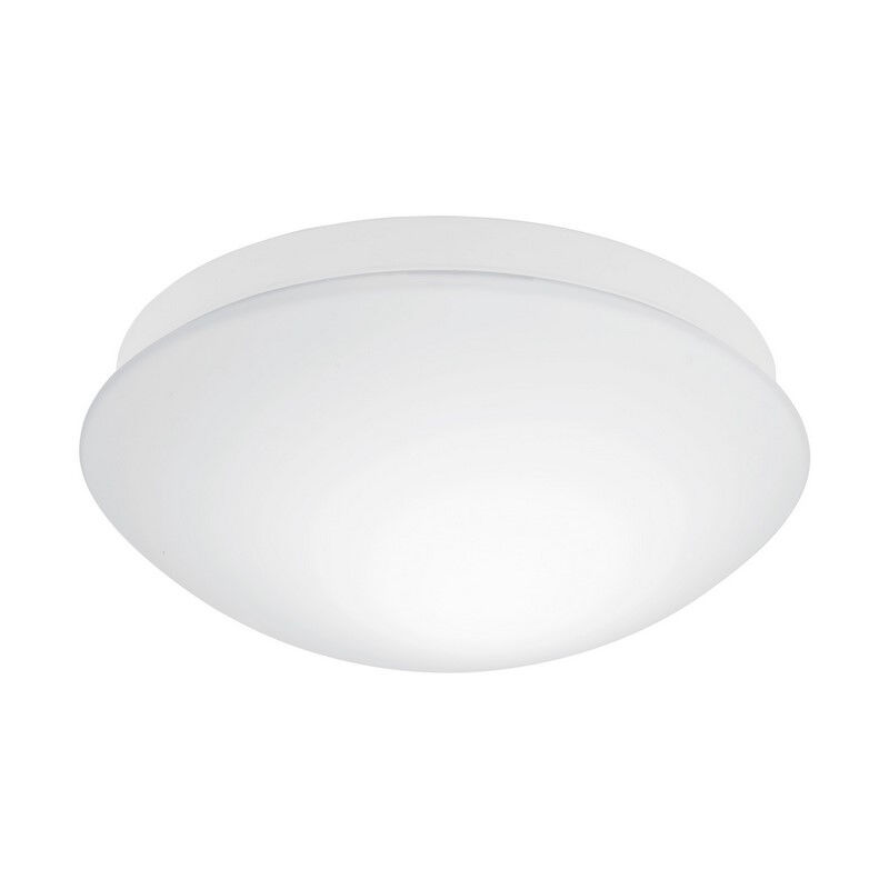 Plafonnier avec capteur blanc en verre, Mees, IP44