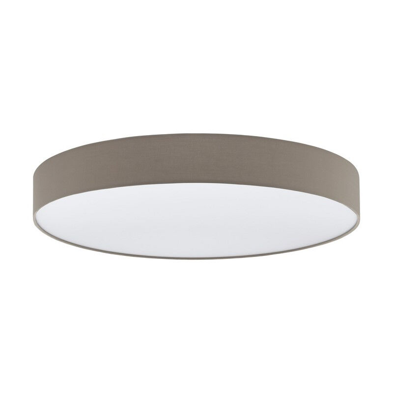 Plafonnier taupe en plastique, Sila, 60W, blanc chaud à froid réglable LED, avec télécommande