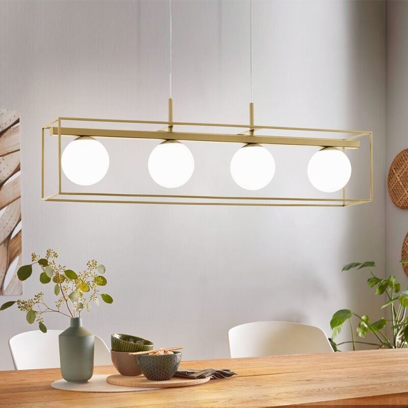 Suspension beige en acier, Yorick