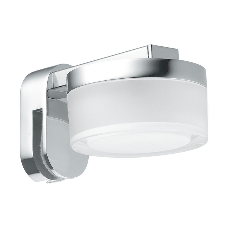 Éclairage miroir chromé en acier, Busra, 4W, 3000K LED, IP44