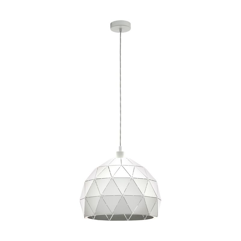Suspension blanche en acier, Silva