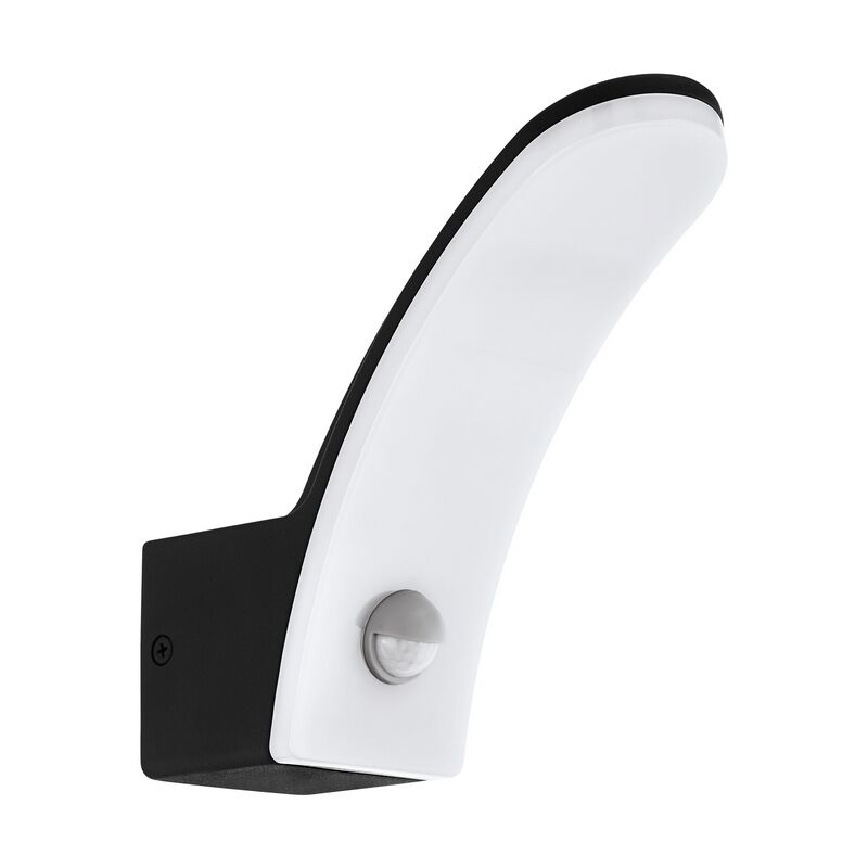 Applique extérieur avec détecteur de mouvement noire en aluminium, Oskar, 11W, 3000K LED, IP44