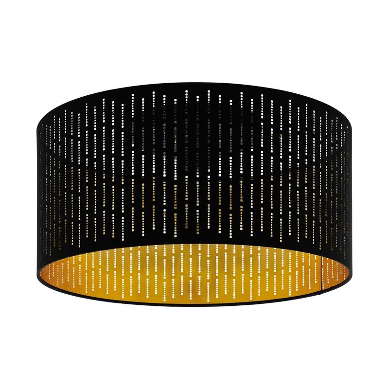 Lampe plafond noire en acier, Yori