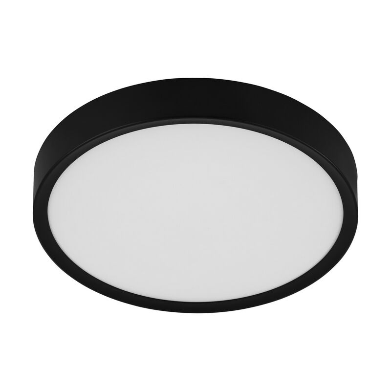 Lampe plafond noire en plastique, Jouk, 16W, 3000K LED