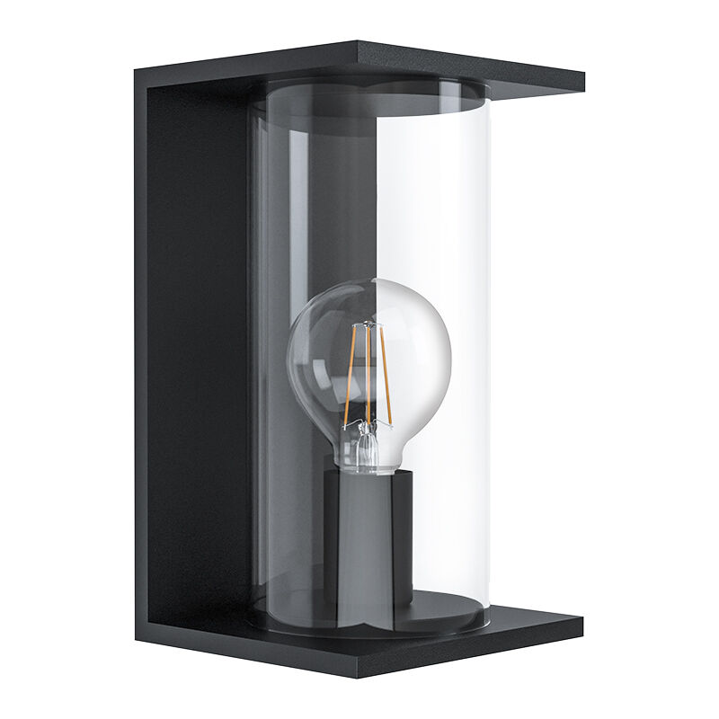 Luminaire extérieur noire en acier, Laszlo, IP54