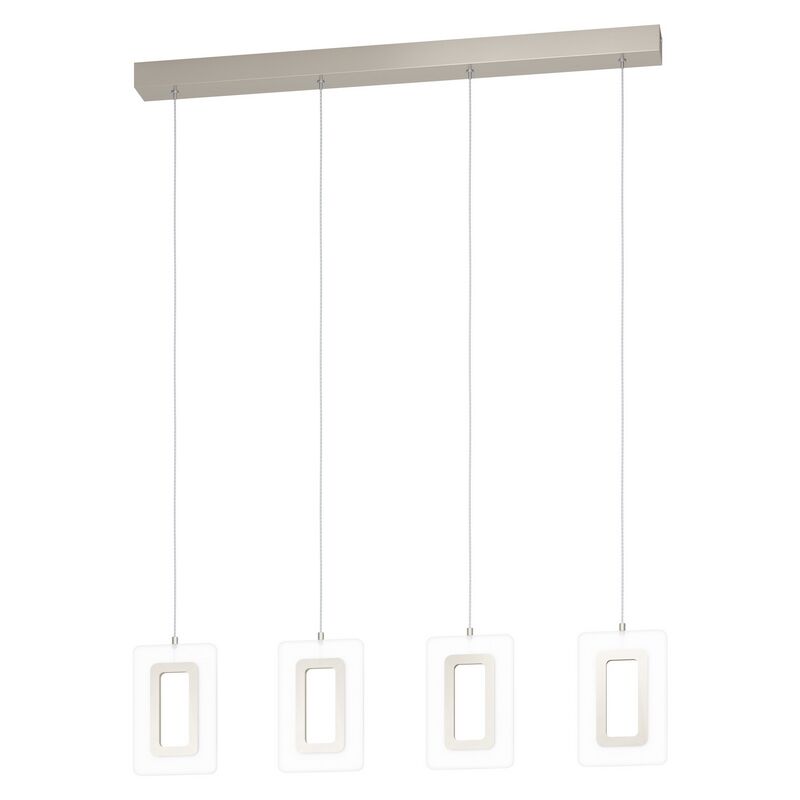 Suspension nickel en plastique, Niels, 5W, 3000K LED